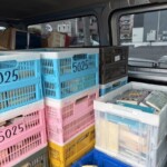 品川区で大量の本を出張買取し車へ積み込み完了