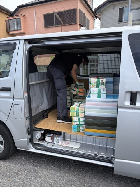 学術系文庫を中心に、まとまった量の本を積み込みました。
